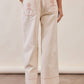 Floral Embroidered Cropped Wide-Leg Pants LP0276