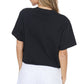 PUFF' Game Day Graphic S/S Faux Cropped Tee