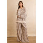 LEOPARD PRINT FULL LENGTH WIDE LEG PULL ON PANTS