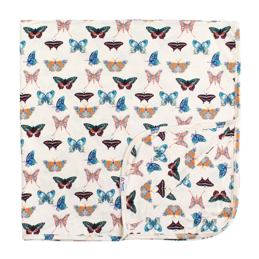 Wings of Paradise Butterflies Luxury Bamboo Blanket