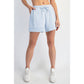 MODAL SCUBA FLAT PIPING A-LINE SHORTS