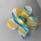 FLOWER STRIPE CELLULOSE HAIR CLAW CLIPS | 40H609
