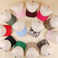 Plain Two Tone Canvas Cotton Snapback Hat