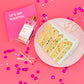 Make A Wish - Birthday Glass Bottle Safety Matches - Bright Pink