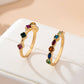 Rainbow Gemstone Cluster Statement Ring Set | 80R227