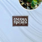 This mama prays embroidered leather hat patch