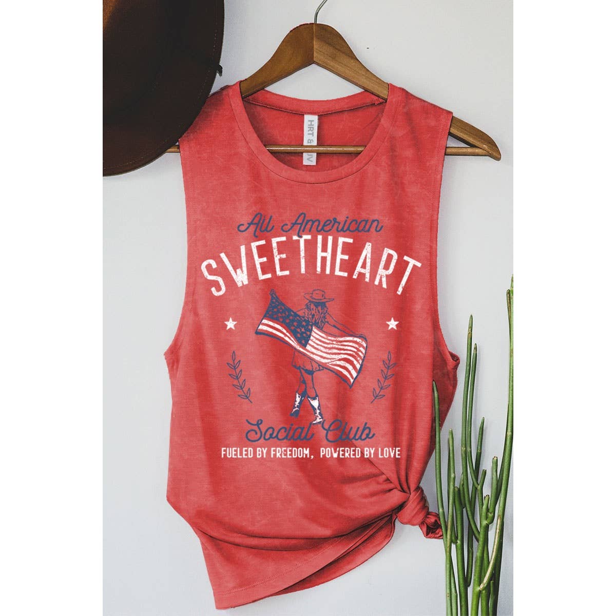 ALL AMERICAN SWEETHEART SOCIAL CLUB GRAPHIC TANK TOP