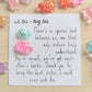 Special Sister Bond Card with Tiny Turtle Figurine