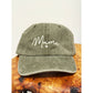 MAMA Embroidered Acid Washed Baseball Cap
