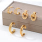 Curated Multi-Line Hoop Earring Set | 80E62143
