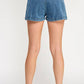 S8033M-HIGH RISE ELASTIC DRAWSTRING SHORTS