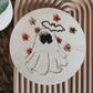 Retro Ghost Ornament Embroidery Kit – Halloween DIY Craft