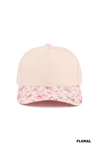 Plain Two Tone Canvas Cotton Snapback Hat