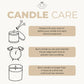 Memorial Gift Candle / Lavender Vanilla Scent