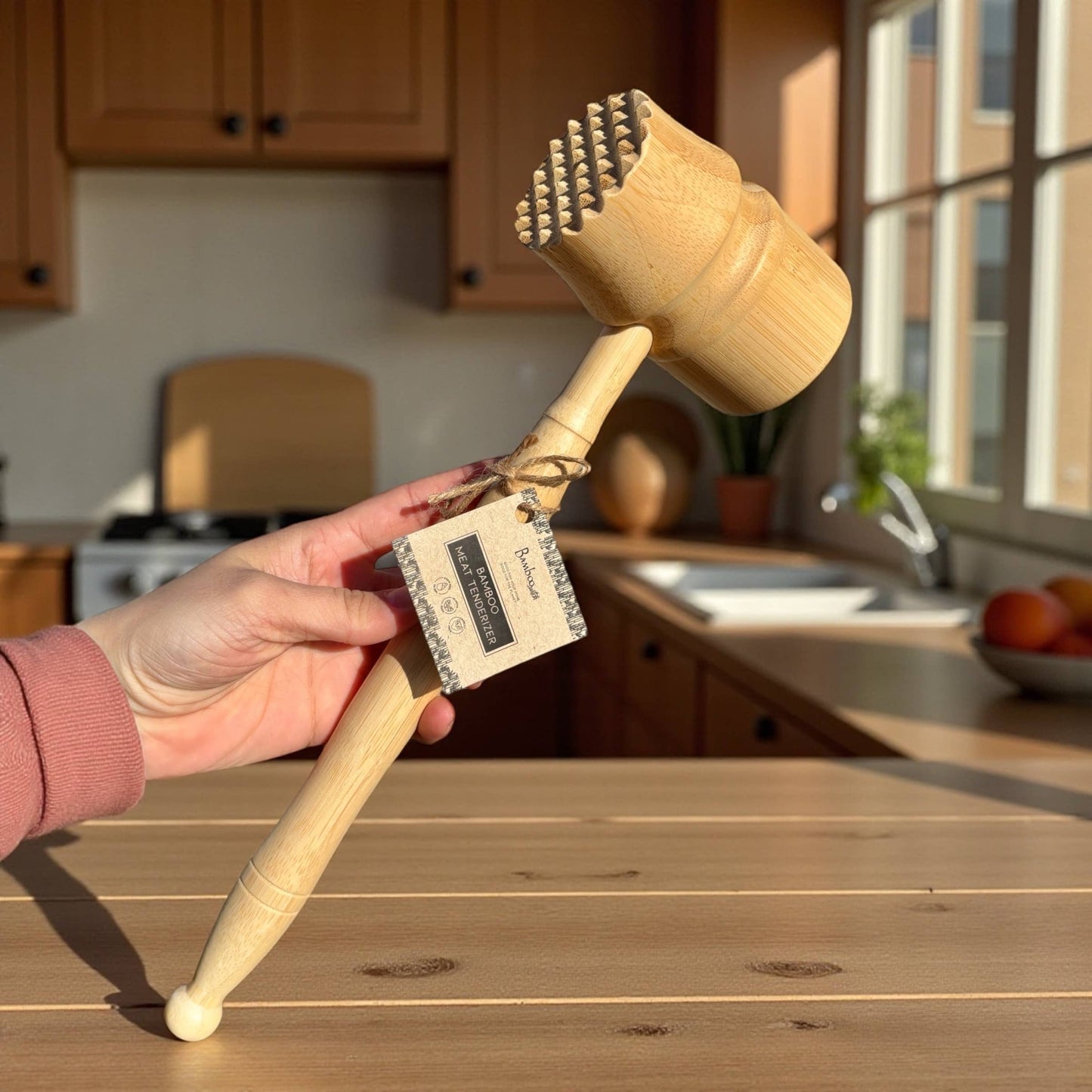 Bamboo Meat Hammer & Tenderizer