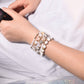 Divine Light Moonstone Selenite Quartz BYOB Bracelet Stack