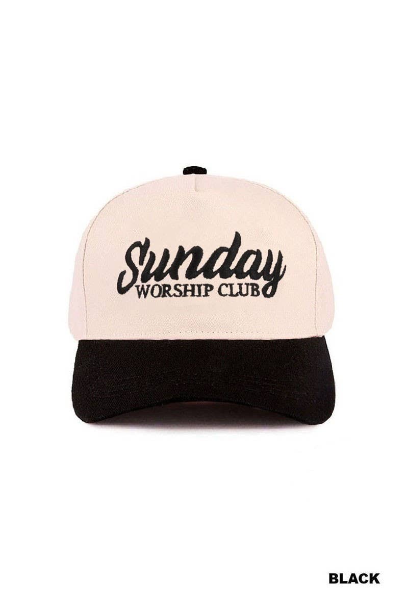 Sunday Worship Club Two Tone Cotton Hat