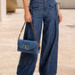 Dual-Style Wide-Leg and Cinched Jogger Denim Pants