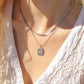18K Gold PVD Rectangle Sunburst Crystal Charm