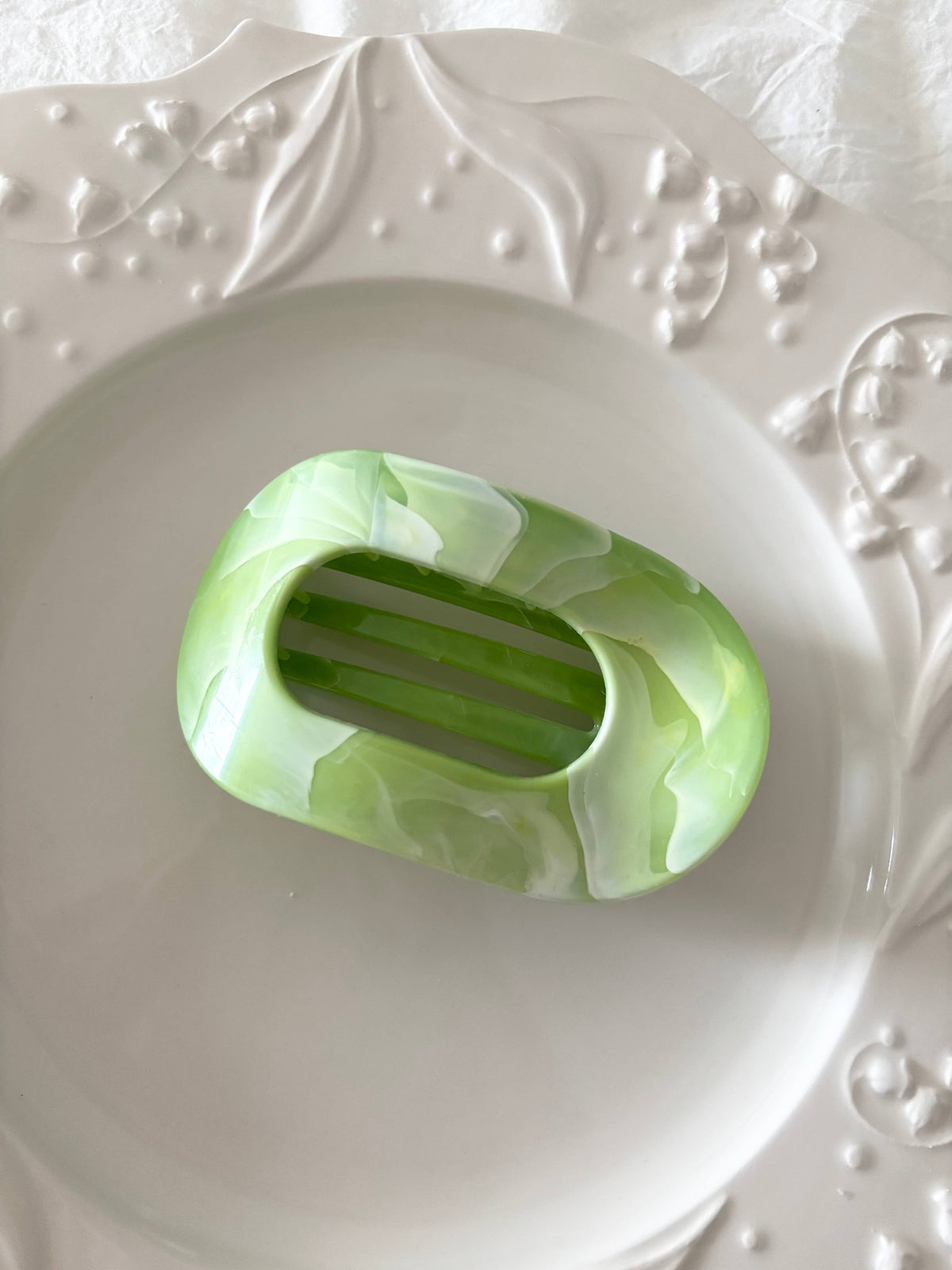 Oval French Hair Clip (COVAL-MARBLE) (Copy)