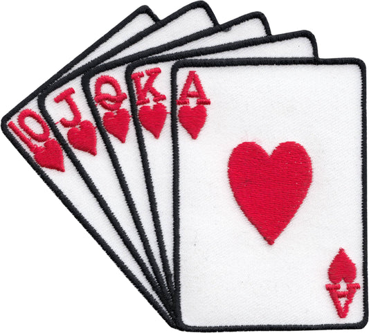 Patch - Poker - Playing Cards With Royal Flush