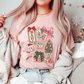 Christmas Colorful Mahjong Collage Graphic T-Shirt