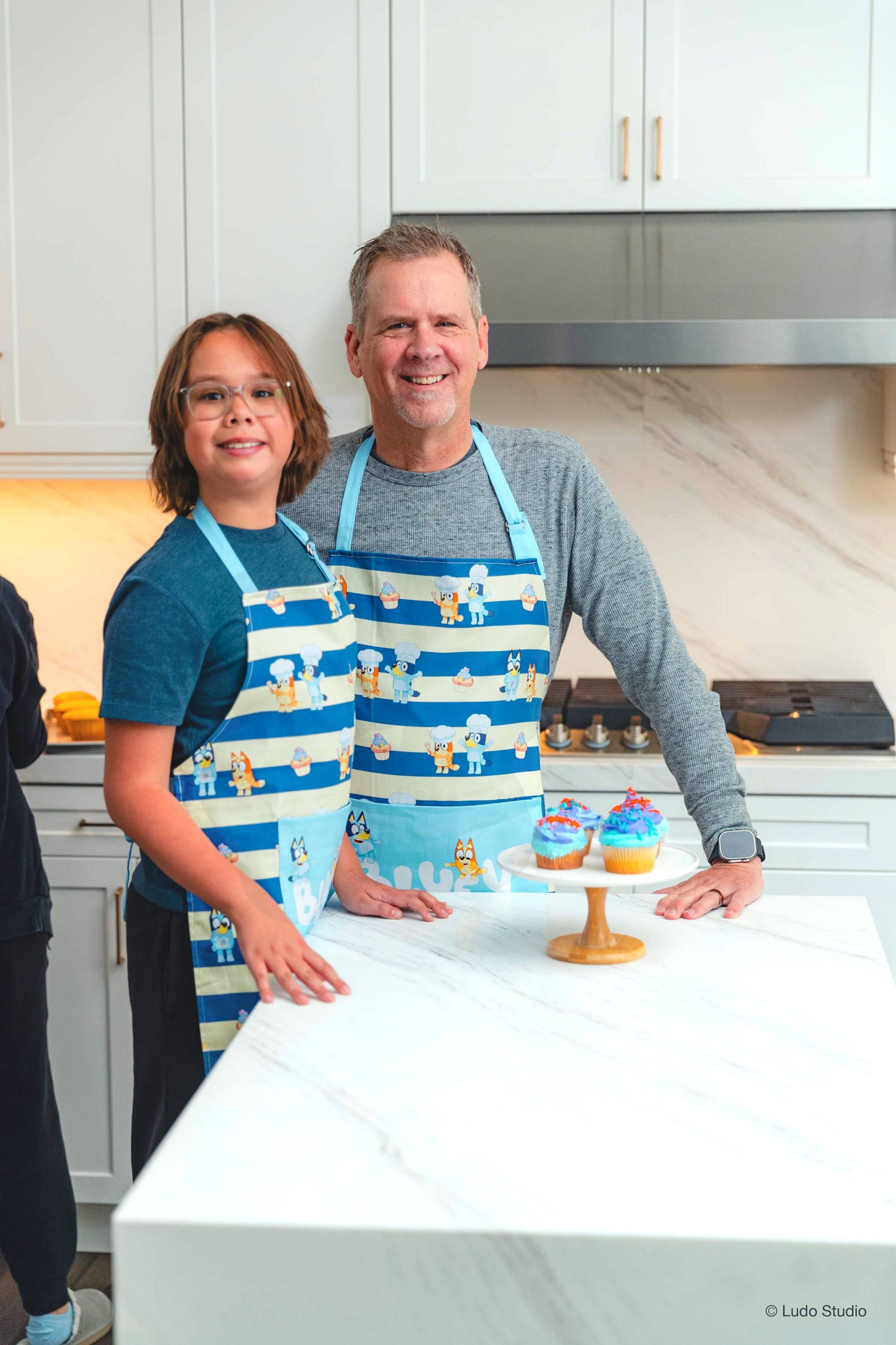 BLUEY™ Adult & Youth Apron Set – Matching Family Aprons