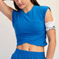 SET430037-Crossover Cotton Lycra Set