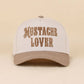 Mustache Lover Two Tone Snapback Hat