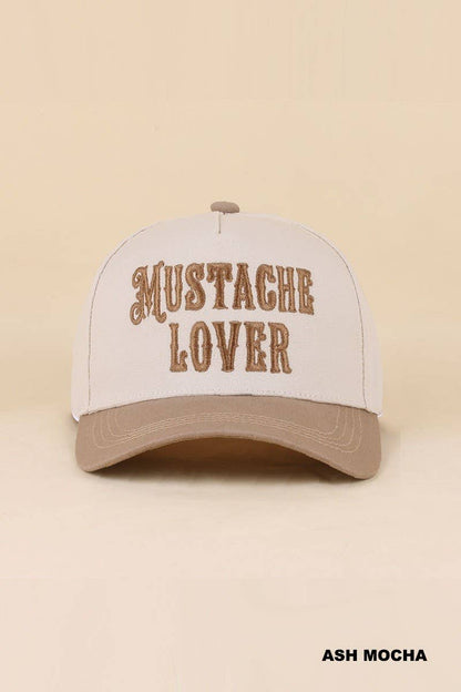 Mustache Lover Two Tone Snapback Hat