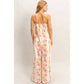 Floral Spaghetti Strap Top & Pants Set