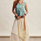 Crochet Lace Square Neck Tank Top LCR0117