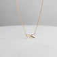 18K STAINLESS STEEL TARNISH FREE BOW NECKLACE |  40NK9418