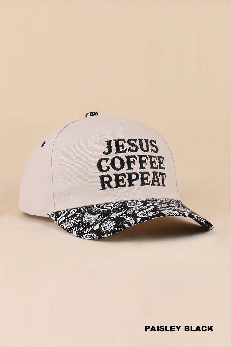 Coffee & Jesus Two Tone Cotton Hat