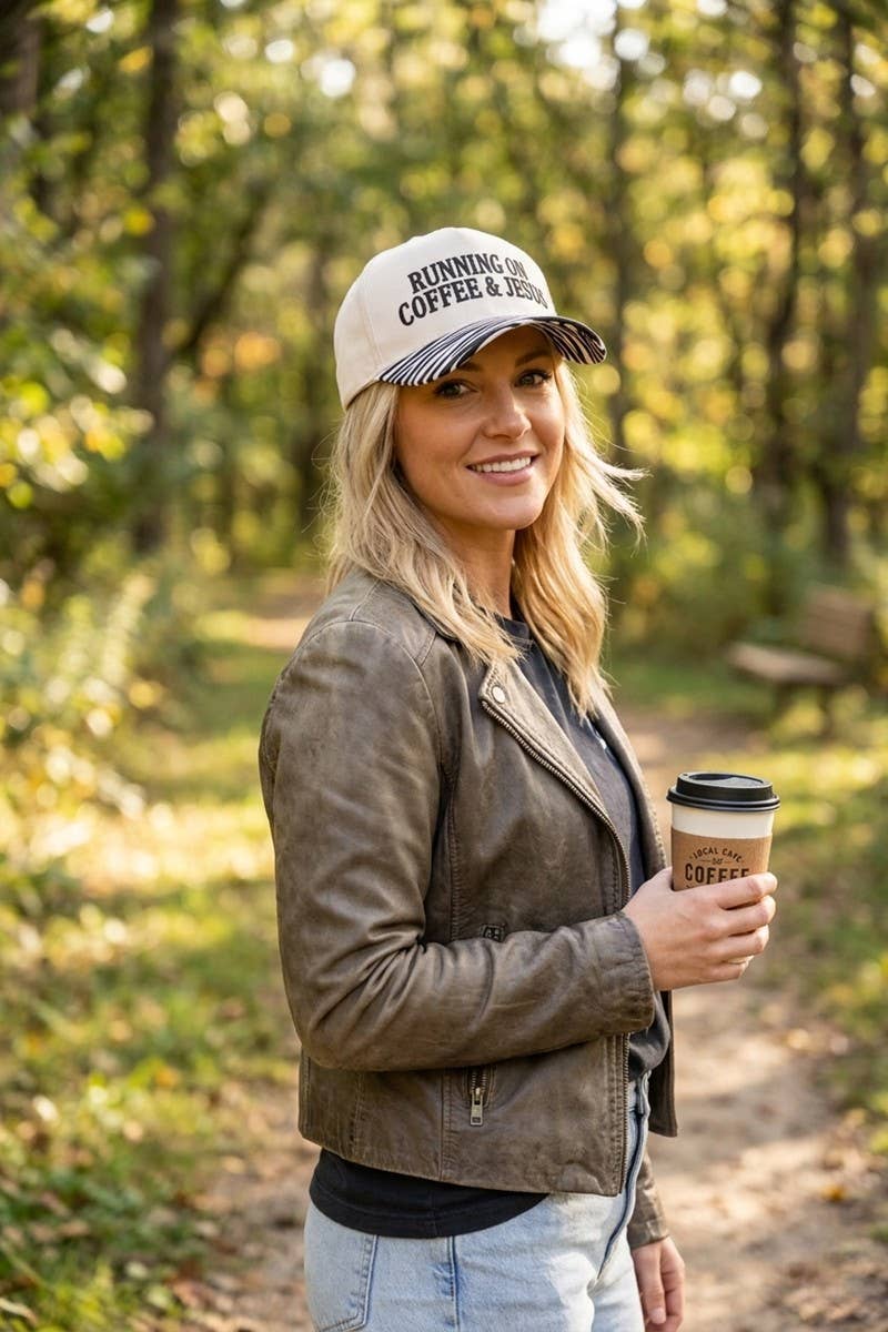 Coffee & Jesus Two Tone Cotton Hat