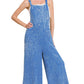 ..Washed Double Gauze Wide Leg Overalls