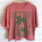 LUCKY CHARM CLOVER GRAPHIC LONG CROP TOP