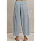MID RISE WIDE LEG PANTS  WITH POCKETS