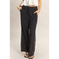 Lace Trim Wide Leg Pants