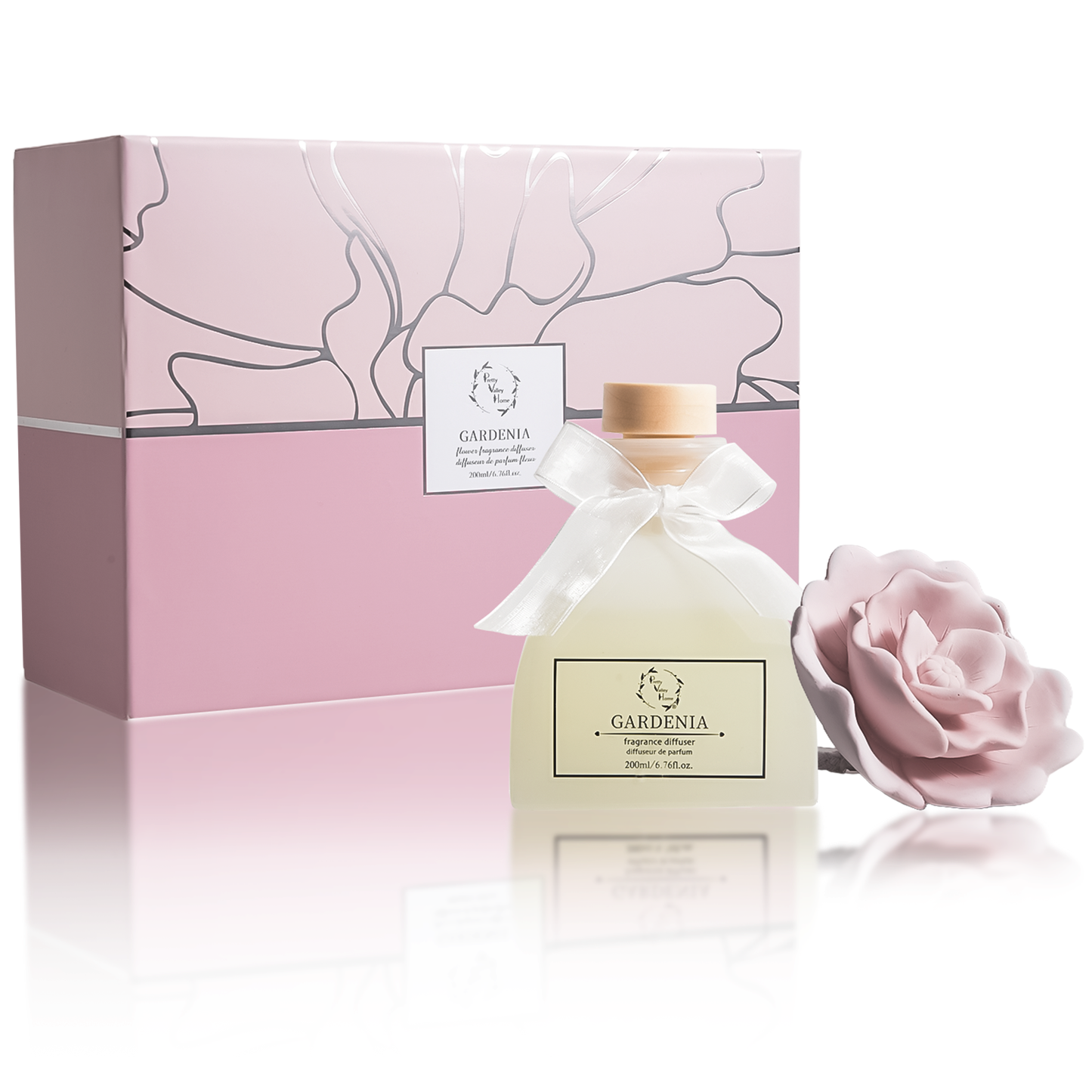 New (2025) Diffuser Sets Sunshine Ceramic set - Rose Petals