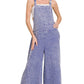 ..Washed Double Gauze Wide Leg Overalls