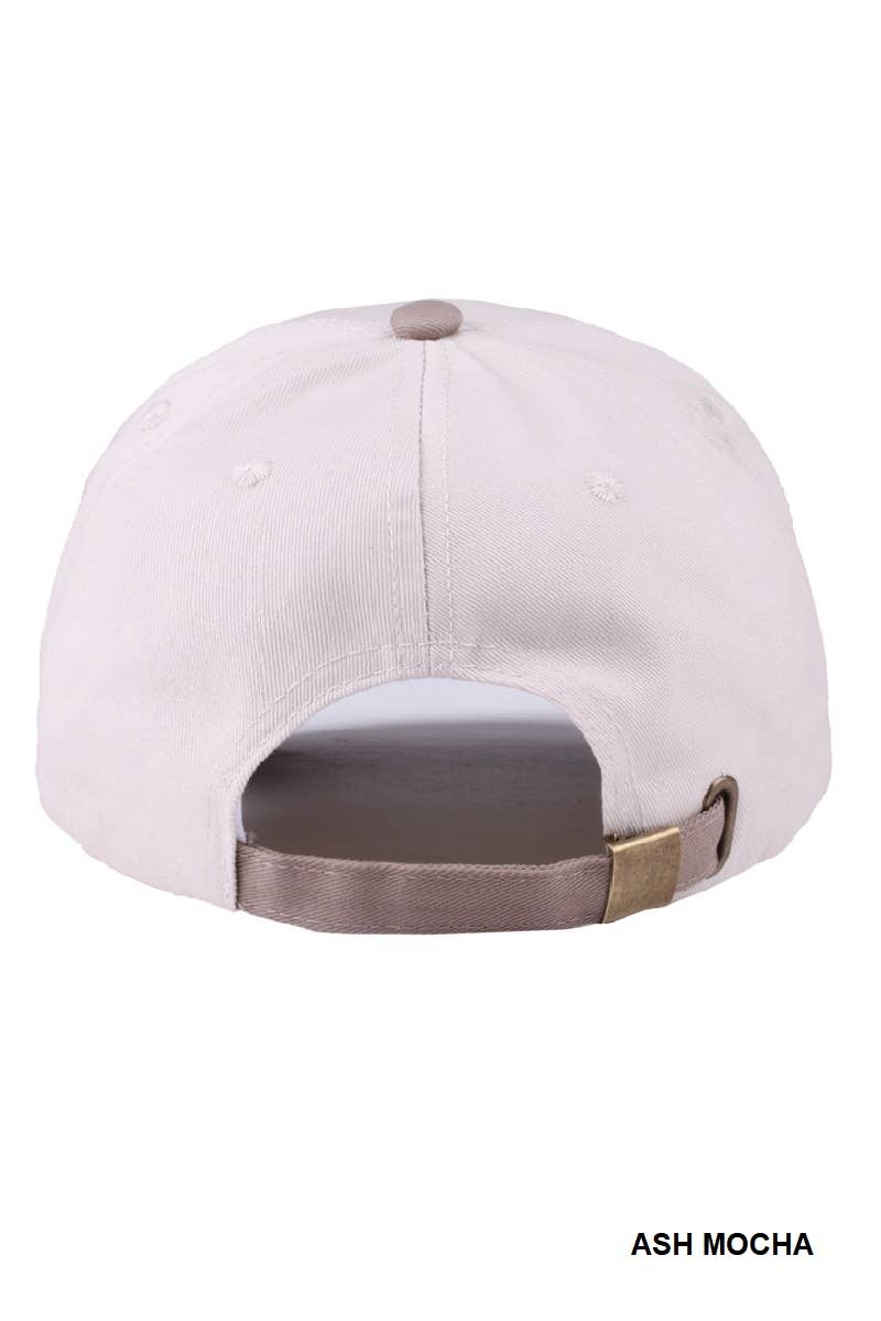 `Put It On My Husband's Tab Two Tone Canvas Cap