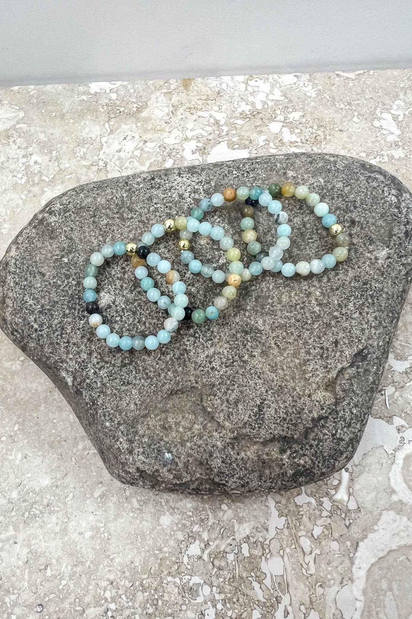 Stretchy Beaded Stack Rings