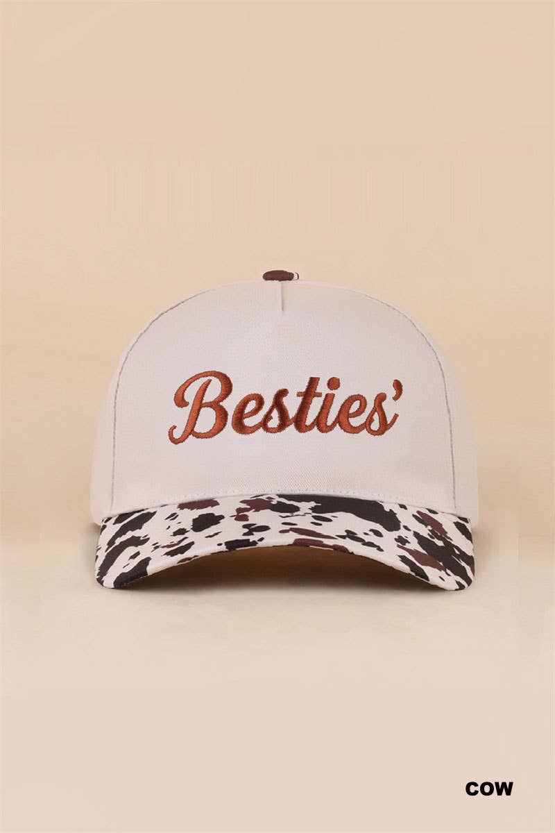 Besties'/I'm The Friend In Low Places two tone snapback hat