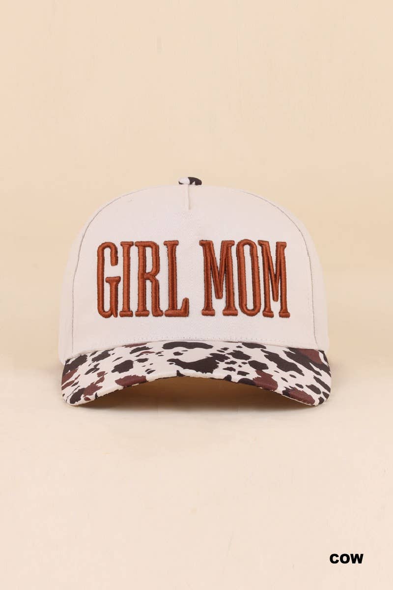 Girl Mom Two Tone Snapback Hat Zenana Consgt.