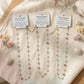 Dainty Crystal Chip Necklace 18K Gold Plated, Waterproof