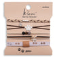 "Paws" Natural Hues with Silver & Paw Accents Hair Tie Bracelet