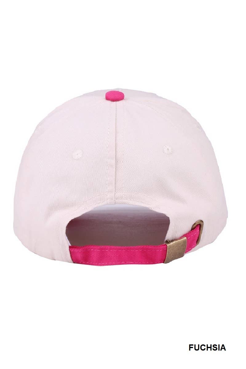 No Hard Feelings Two Tone Canvas Cotton Cap