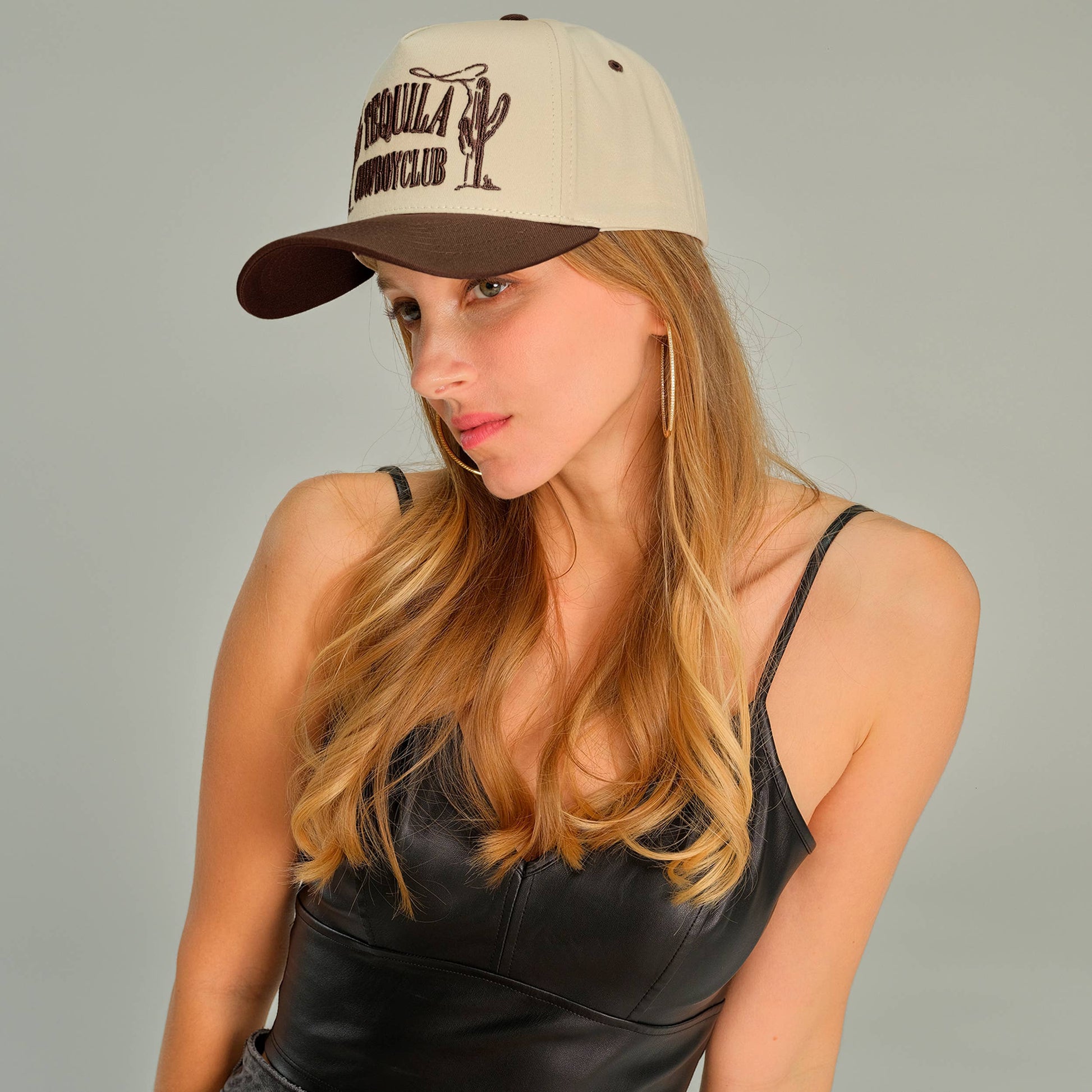 C.C Tequila Cowboy Club cotton trucker cap
