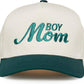 Two Tone Cap - Boy Mom - Green/Beige